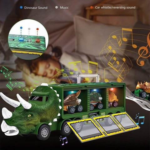 Dinosaur Transport Toy Car With Its Own Music and Lights