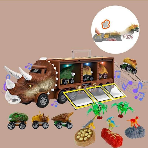 Dinosaur Transport Toy Car With Its Own Music and Lights