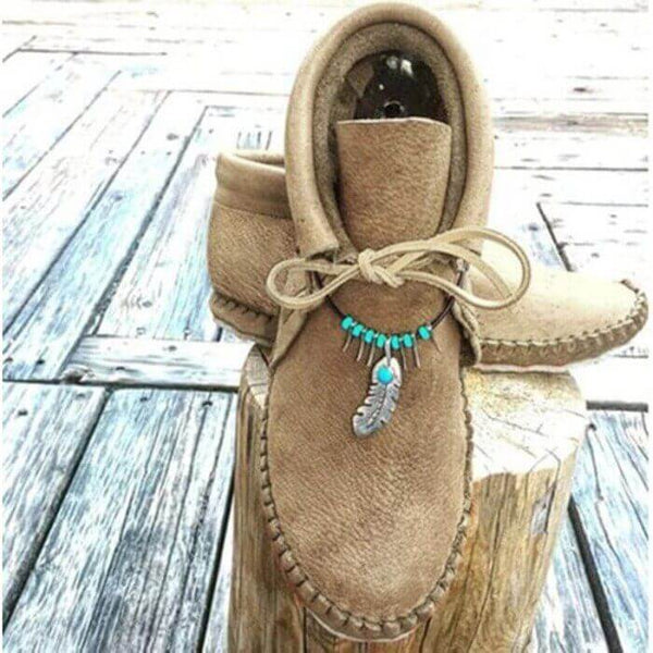 Cowhide Leather Flat Heel Boots【65%OFF+Buy 2 FREE SHIPPING】
