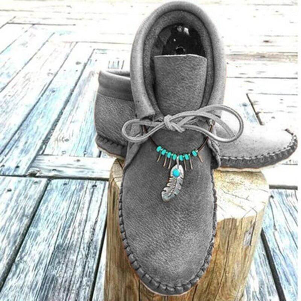 Cowhide Leather Flat Heel Boots【65%OFF+Buy 2 FREE SHIPPING】